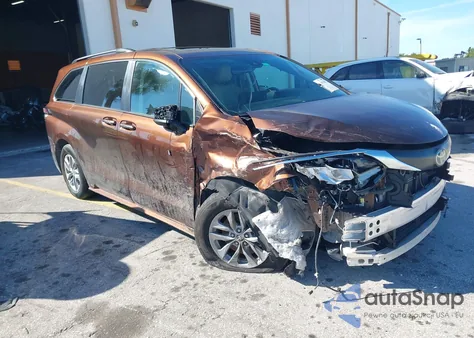 2022 Toyota Sienna Xle from USA, damaged, VIN 5TDYRKECXNS122926